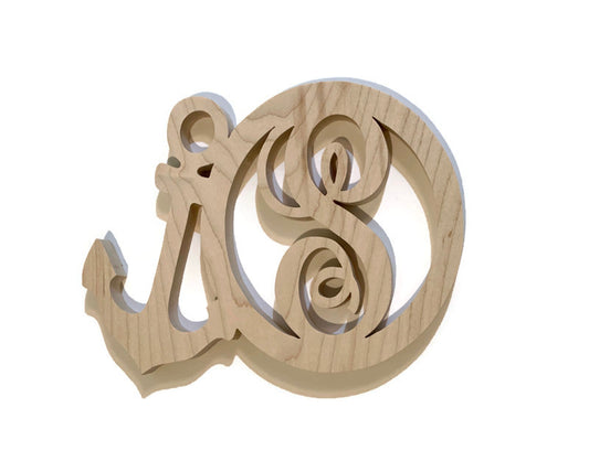 Nautical Anchor Personalized Wood Kitchen Cooking Trivet Hot Pad