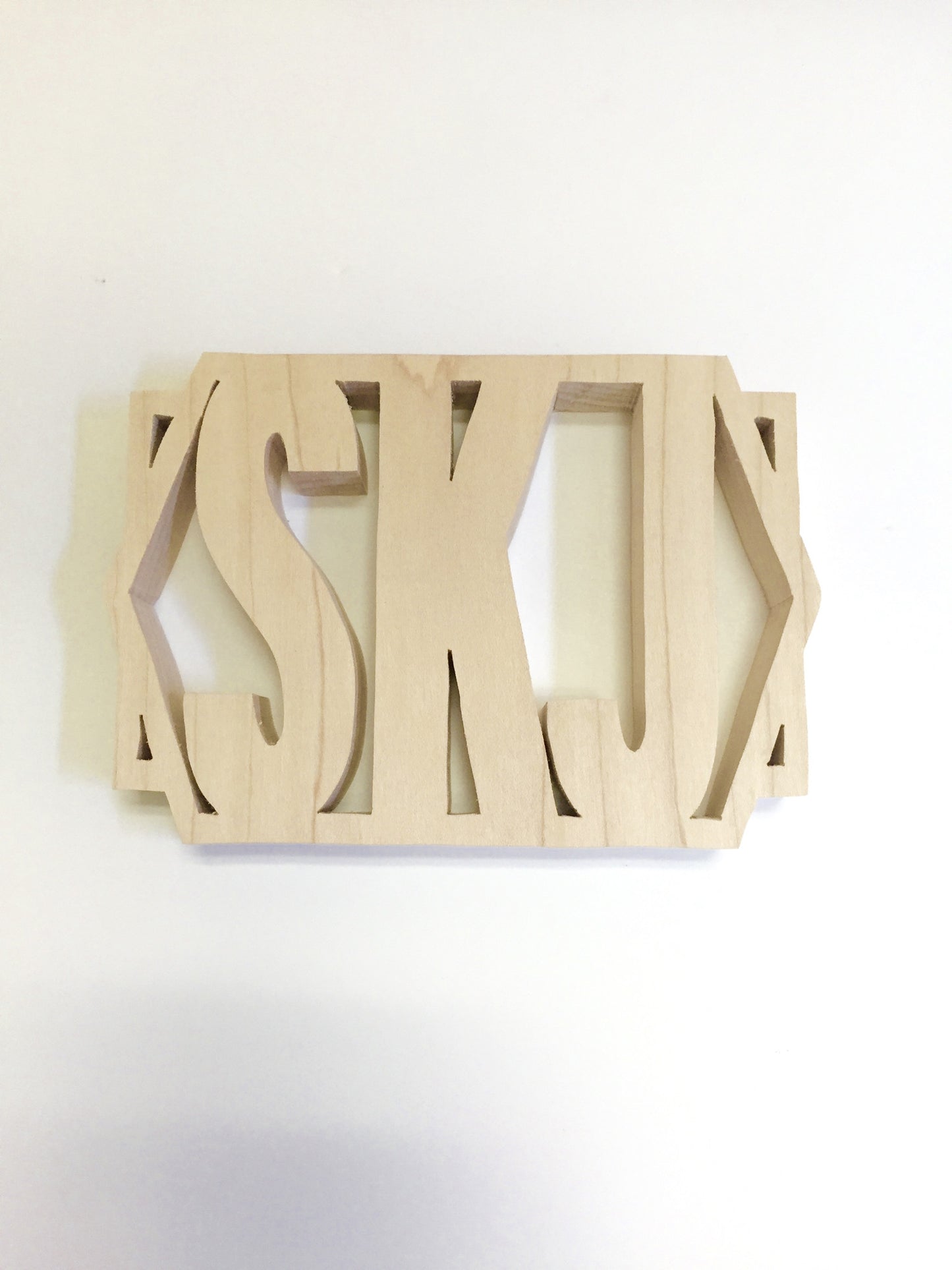 Block Letter Monogrammed Kitchen Trivet