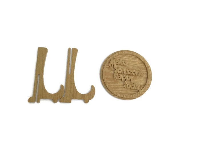 Oak Desk Cubicle Inspirational Plaque with Stand for Office Make Someone Happy Today