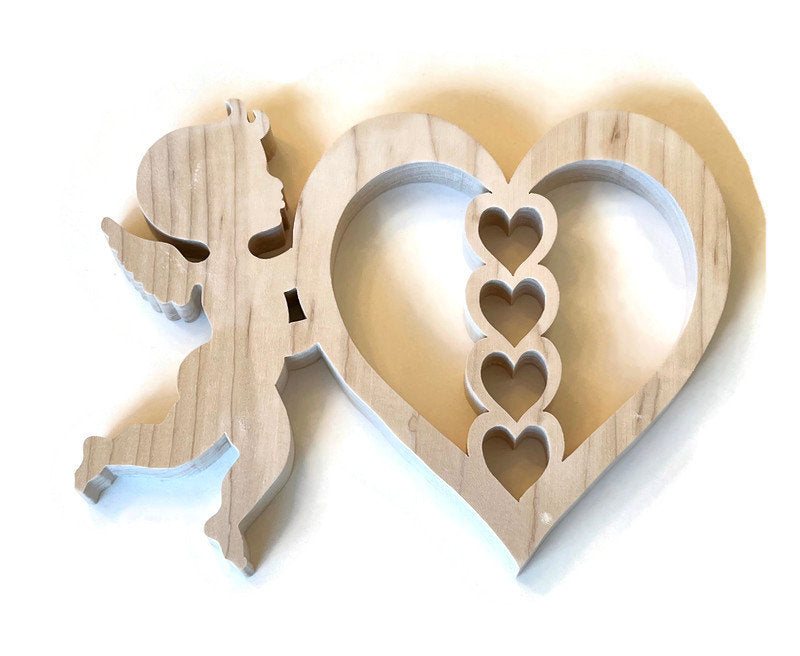Valentine's Day Trivet for Dinner at Home Cupid and Hearts