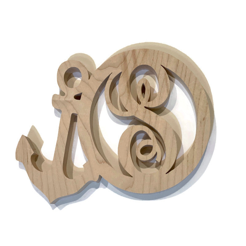 Nautical Anchor Personalized Wood Kitchen Cooking Trivet Hot Pad