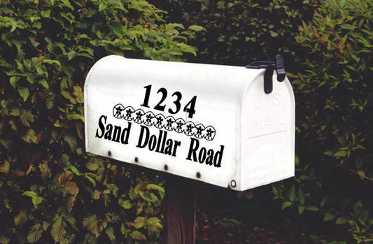 Sand Dollar Mailbox Decal Set of 2