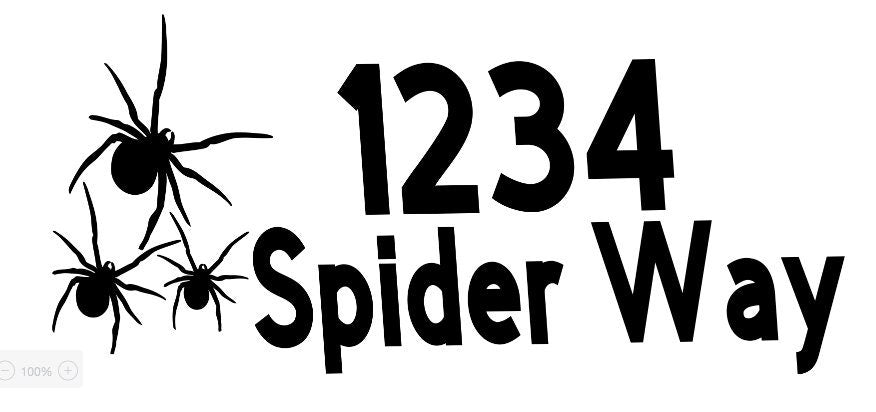 Spider Mailbox Decal Gift Set of 2