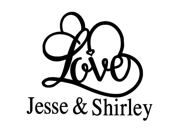 Personalized Love Decal