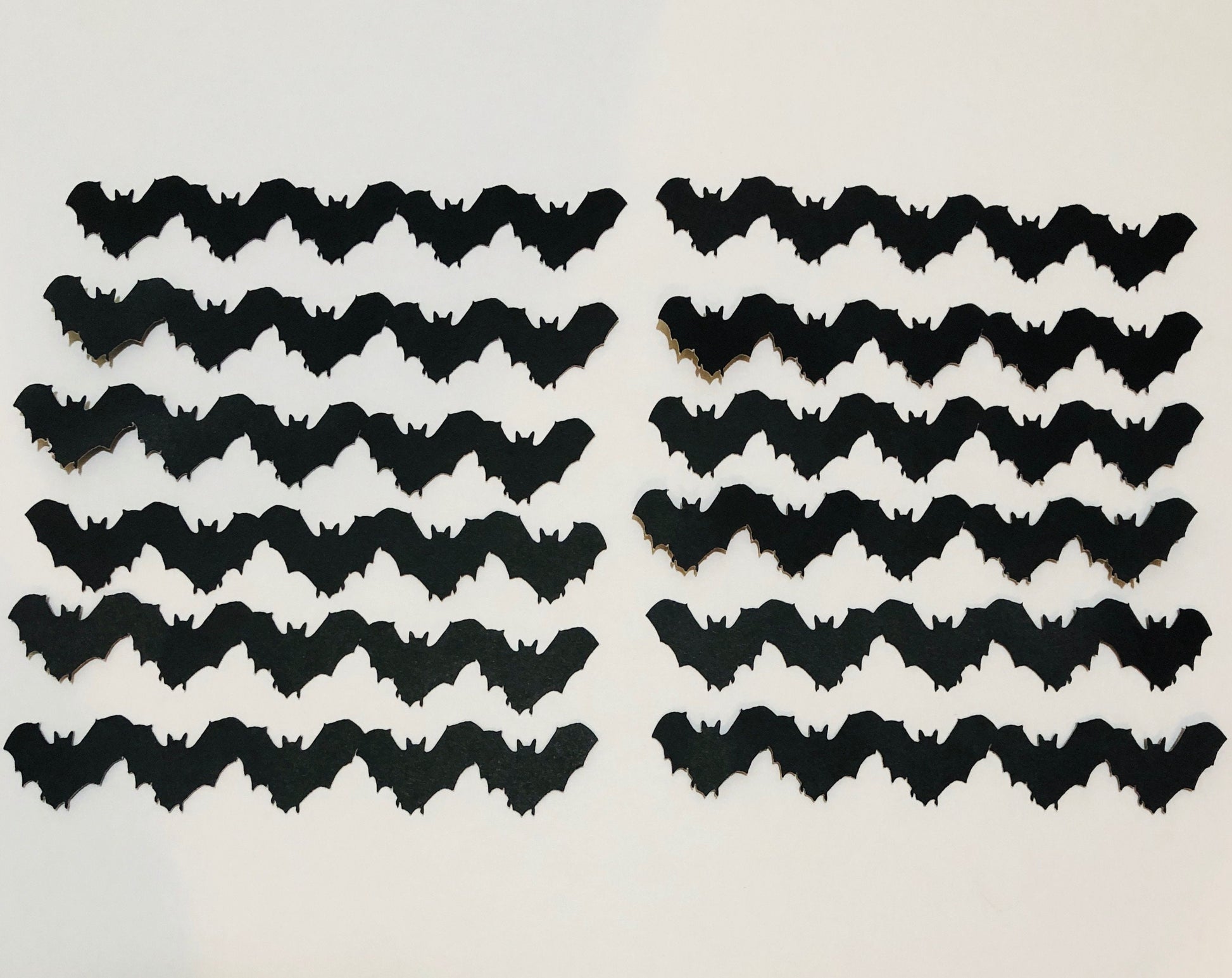 Black Bat Napkin Rings made with Heavy Duty Cardstock Set of 12