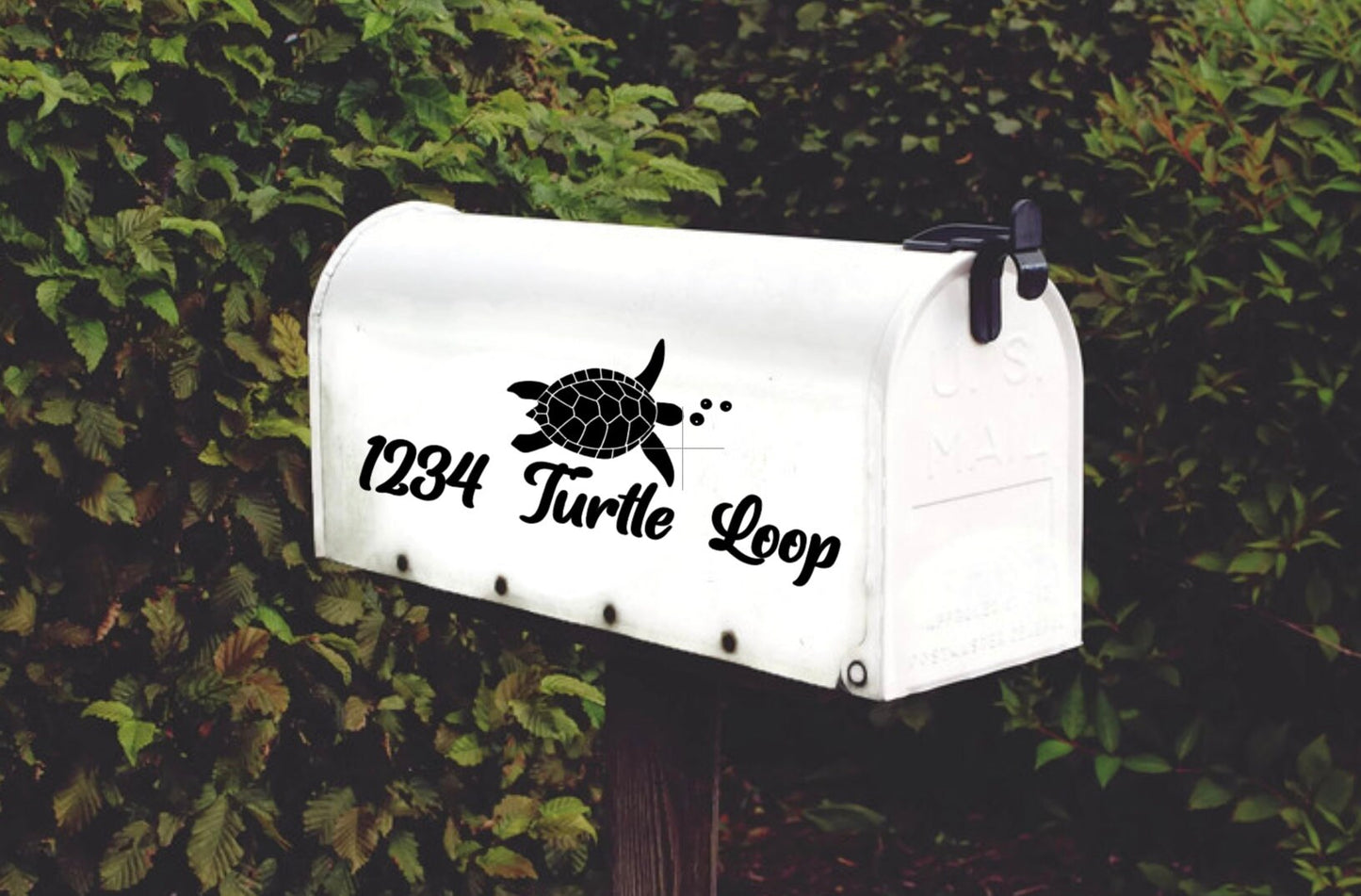 Turtle Mailbox Decal Gift Set of 2