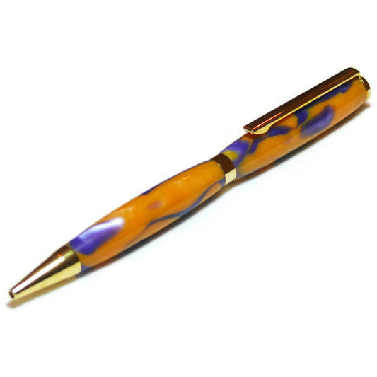 Purple and Orange Ball Point Pen